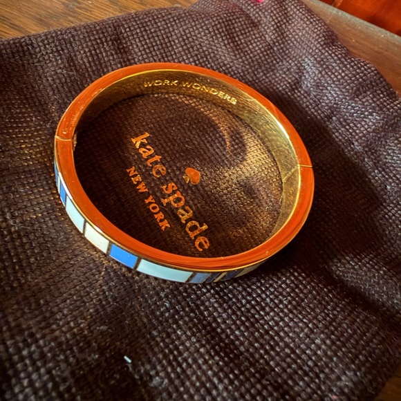 Kate Spade Gold and Blue Enamel Bracelet - Picture 1 of 1